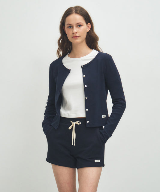 Marithé François Girbaud W BASIC COTTON CARDIGAN