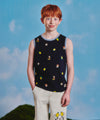 Marithé François Girbaud Disney Mickey Kids Graphic Sleeveless Navy