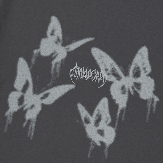 Mahagrid Pigment Butterfly Goth Tee