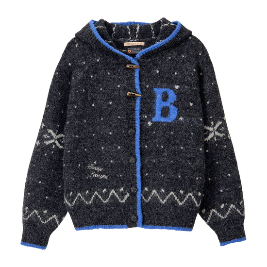 Bitter Cells Snowy Hood Cardigan