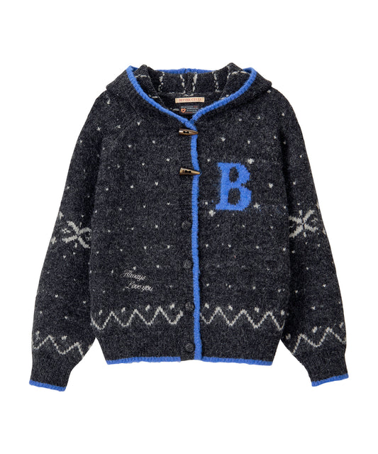 Bitter Cells Snowy Hood Cardigan