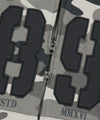 Mahagrid Camo Applique Crop Zip Up Hoodie