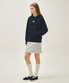 Marithé François Girbaud W VINTAGE CLASSIC LOGO SWEAT MINI SKIRT oatmeal