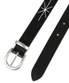 Mahagrid STITCH LEATHER BELT [BLACK]