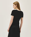 Marithé François Girbaud W DEEP NECK RINGER TEE