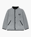 Marithé François Girbaud KIDS CLASSIC LOGO LIGHT WEIGHT FLEECE JACKET IVORY