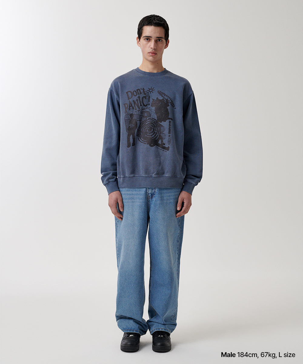 Mahagrid Don't Panic Pigment Sweatshirt