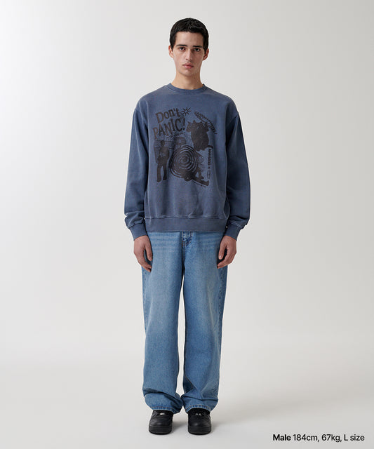 Mahagrid Don't Panic Pigment Sweatshirt