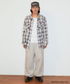 Mahagrid Bleached Raw-Cut Check Shirt