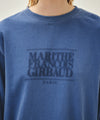 Marithé François Girbaud SHADOW CLASSIC LOGO DYEING LONG SLEEVE TEE blue