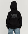 Marithé François Girbaud Kids Big Classic Logo Hoodie Zip-Up Black