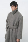 General Idea MAN Wool Blended Balmacaan Long Coat