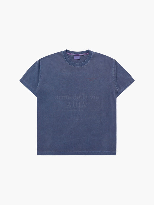 ADLV Basic Logo Pigment Washing Short Sleeve T-Shirt