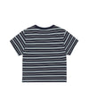 Mahagrid Stripe Basic Logo Tee