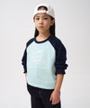 Marithé François Girbaud Kids Color Block Raglan Sweatshirt Navy