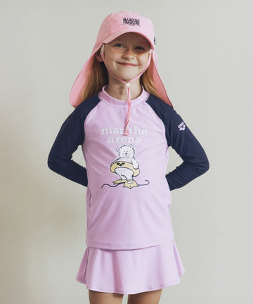 Marithé François Girbaud MFG x Arena Kids Rash Guard Set-Up Purple Pink