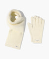 Marithé François Girbaud Regular Logo Muffler & Glove