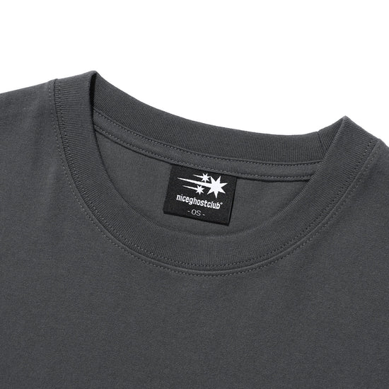 Nice Ghost Club Drawing 3Star Big Crop Tee [Charcoal]