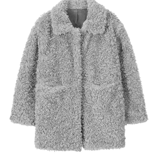 Bitter Cells Curly Collar Fur Jacket