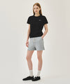 Marithé François Girbaud W VINTAGE CLASSIC LOGO SWEAT SHORTS heather gray