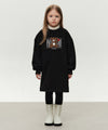 Marithé François Girbaud Kids Bear Classic Logo Sweat Dress (Brushed) Light Yellow