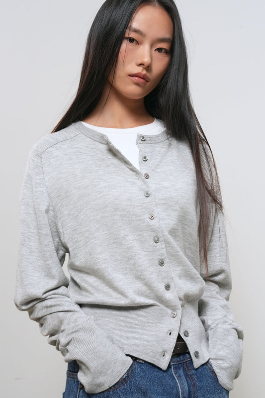 General Idea WOMAN Signature Crew Neck Cardigan