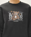 Marithé François Girbaud Kids Flower Bear Classic Logo Regen Sweatshirt Light Heather Gray
