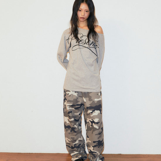 Mahagrid Camo Applique Sweatpant