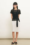 General Idea WOMAN Sheer Halterneck Layered Knit Set