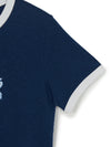 MLB Women's Varsity Lettering Slim Slub Ringer T-shirts