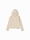 ADLV Woman Slub Hoodie Long Sleeve T-Shirt