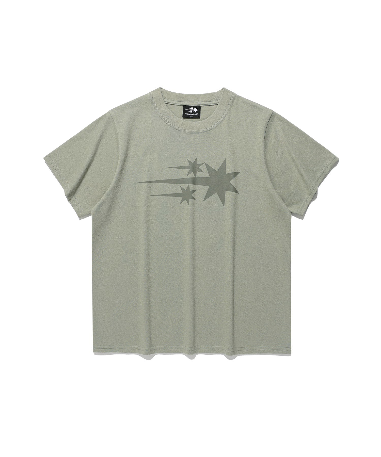 Nice Ghost Club 3 Stars Symbol Crop Slim Tee