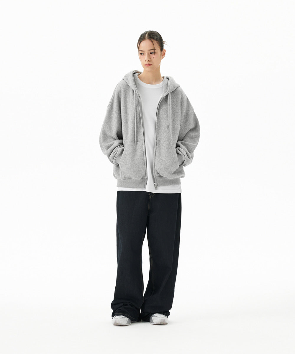 Mahagrid Pray Applique Zip Up Hoodie