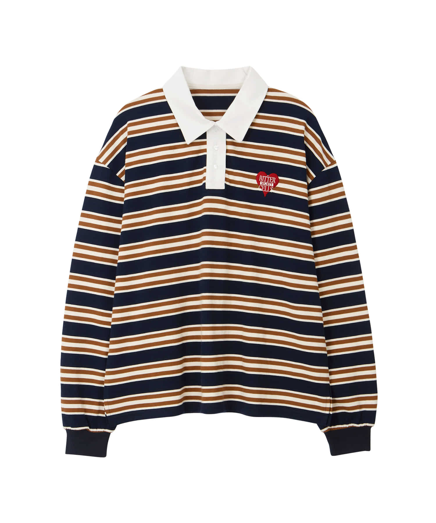 Bitter Cells Union Stripe Collar Tee