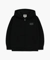 Marithé François Girbaud Kids Big Classic Logo Hoodie Zip-Up Black