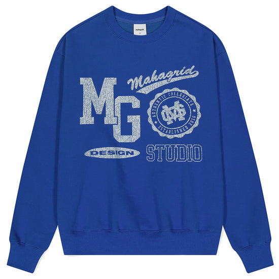 Mahagrid Varsity Logos Sweatshirt [Blue]