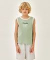 Marithé François Girbaud Kids Waffle Ringer Sleeveless