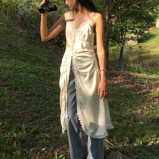 Bitter Cells Haven Satin Long Dress