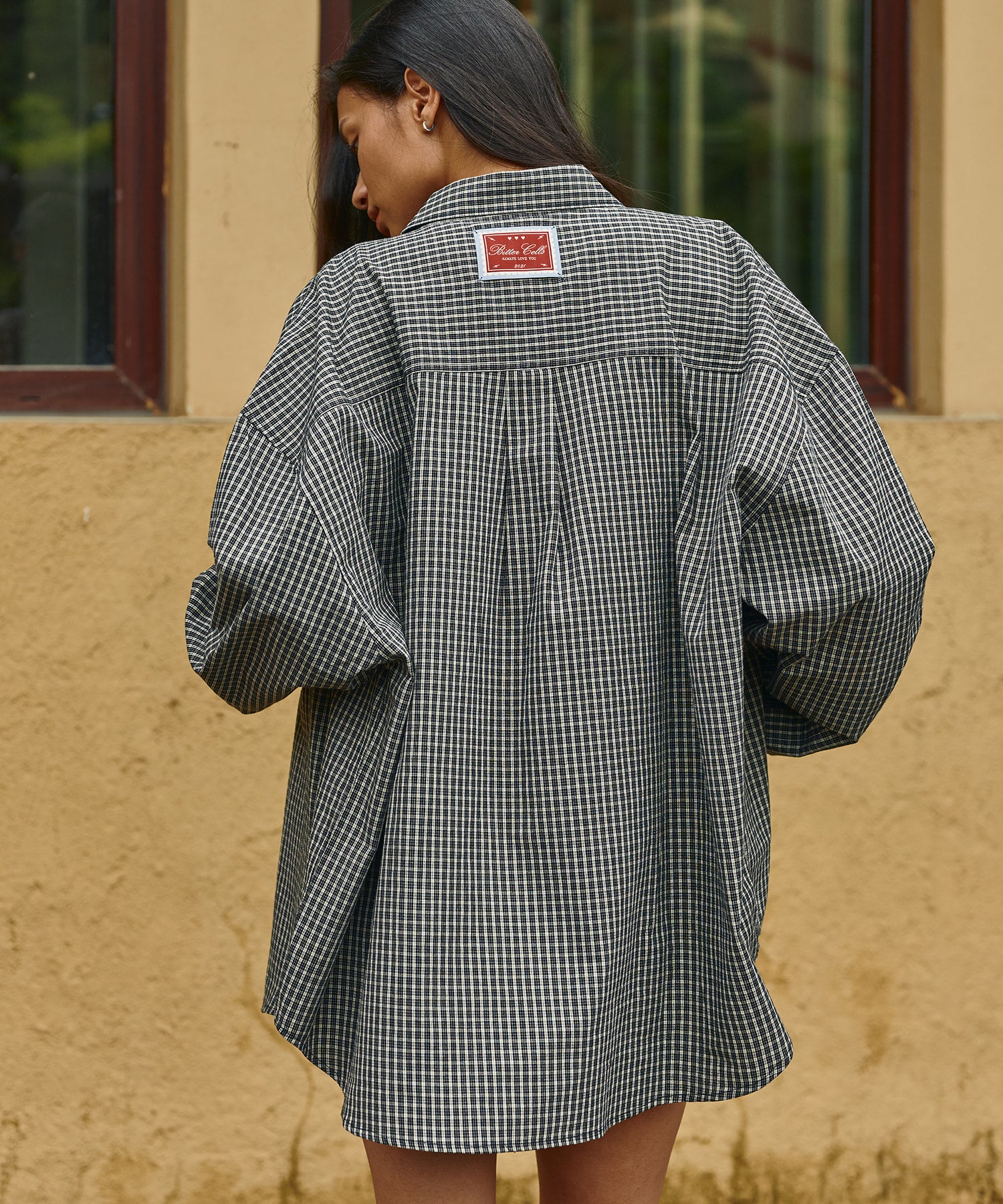 Bitter Cells Oversized Connie Check Shirt