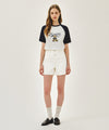 Marithé François Girbaud [REGEN] DOODLE GRAPHIC RAGLAN TEE