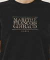Marithé François Girbaud W VINTAGE CLASSIC LOGO HALF SWEATSHIRT melange gray