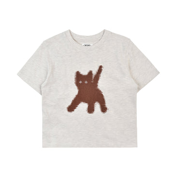 AEAE Flashed Cats Eye Crop T-Shirt