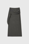 General Idea WOMAN Easy Banding Maxi Skirt [CHARCOAL]