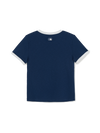 MLB Women's Varsity Lettering Slim Slub Ringer T-shirts
