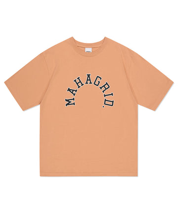Mahagrid Round Logo Tee Orange
