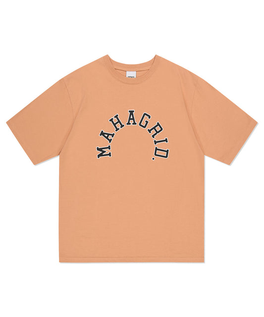 Mahagrid Round Logo Tee Orange
