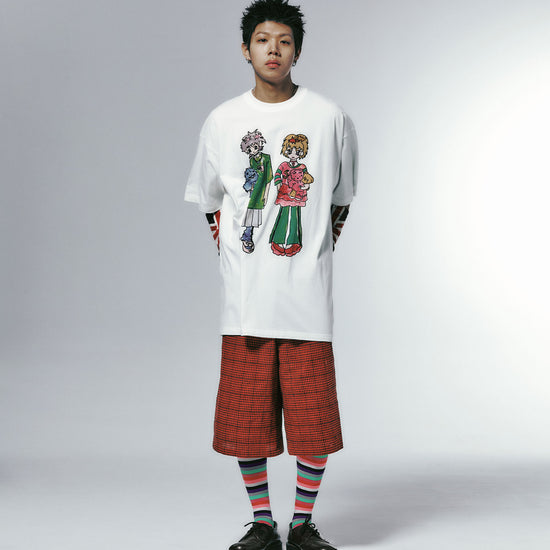 Nice Ghost Club Soul Pussy Cat Ghost Soul Girl Big Big Tee White