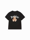 ADLV Woman Gold Chain Bear Doll Short Sleeve T-Shirt
