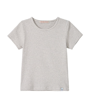 Bitter Cells Essential Golgi Half Tee - Stripe Grey