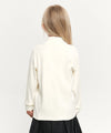 Marithé François Girbaud Kids Classic Logo Half Neck Long Sleeve - Ivory